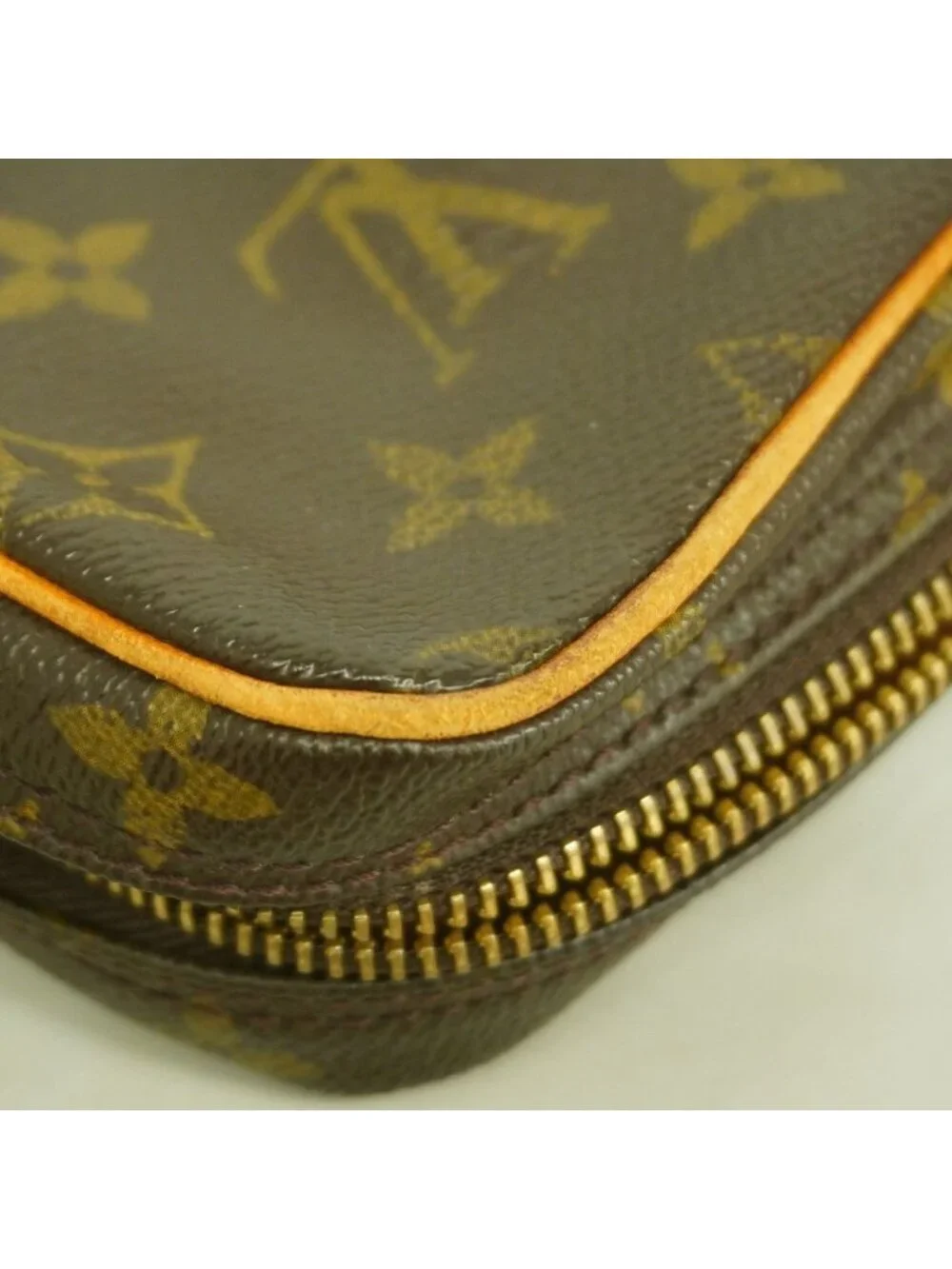 Louis Vuitton Clutch Monogram Marly Dragonne GM Brown